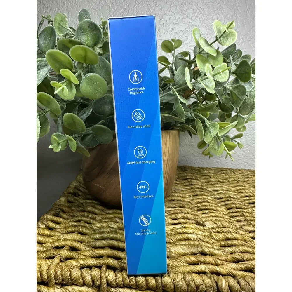 4-in-1 Multi USB Charging‎ Cable, MAX 240W Fast Charging with USB A+Type C